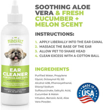 Load image into Gallery viewer, 4-in-1 Dog Ear Cleaner + 2-in-1 Dog Breath Freshener with all natural ingredients