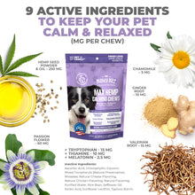 Load image into Gallery viewer, MAX Calming Chews for Dogs & Cats with Hemp Seed Oil