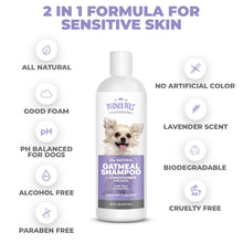 Load image into Gallery viewer, 2-in-1 Oatmeal Dog Shampoo and Conditioner - Made with Natural Ingredients