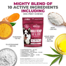 Load image into Gallery viewer, 10-in-1 MAX Mobility Support Chews for Cats - with Hemp, Glucosamine, Chondroitin, MSM