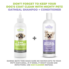 Load image into Gallery viewer, 2-in-1 Oatmeal Dog Shampoo & Conditioner with all natural ingredients + 4-in-1 Dog Ear Cleaner