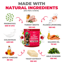 Load image into Gallery viewer, 10-in-1 MAX Allergy Immunity Chews for Dogs - Healthy Immune System Support
