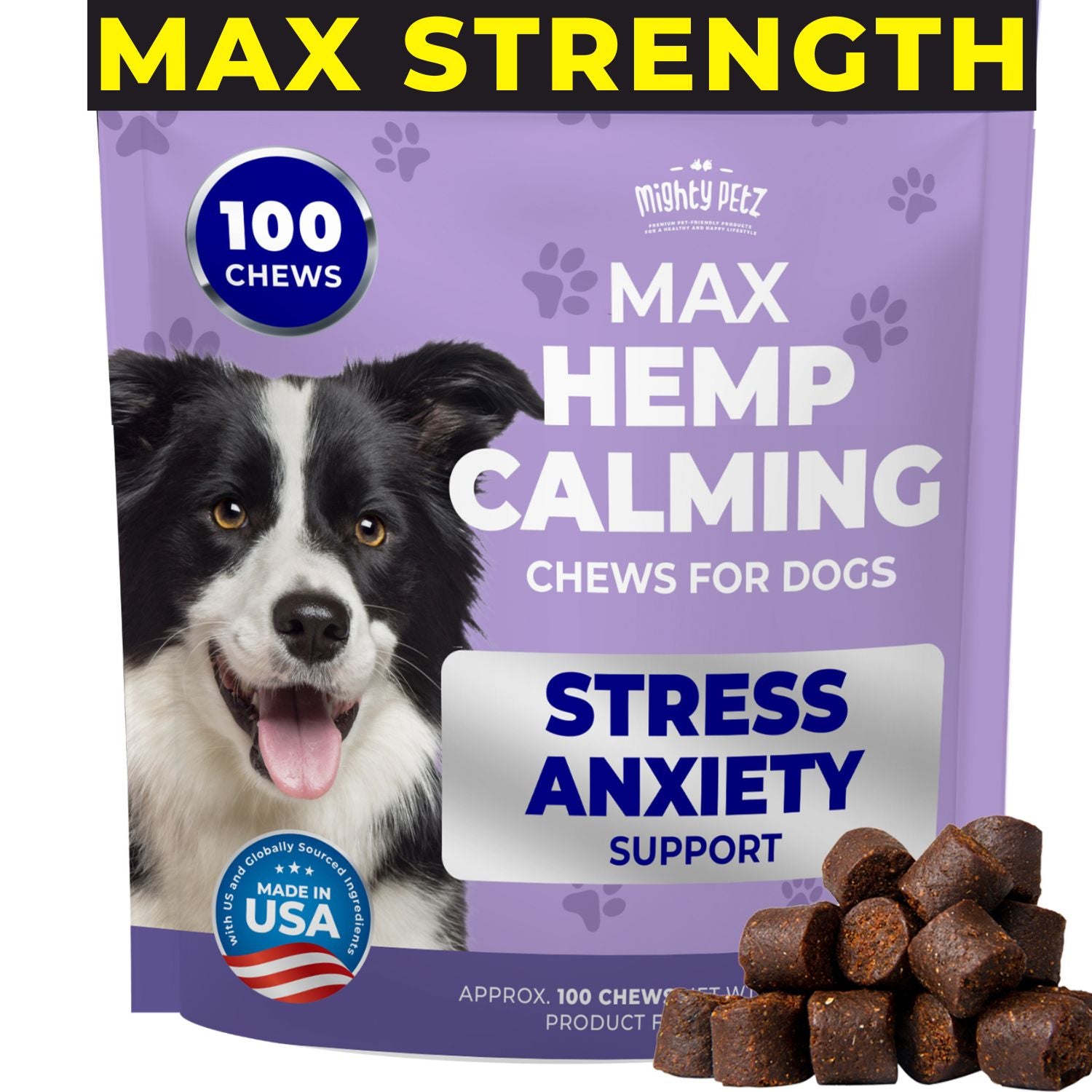 Calming treats with Hemp Oil for dog & cat anxiety – Mighty Petz