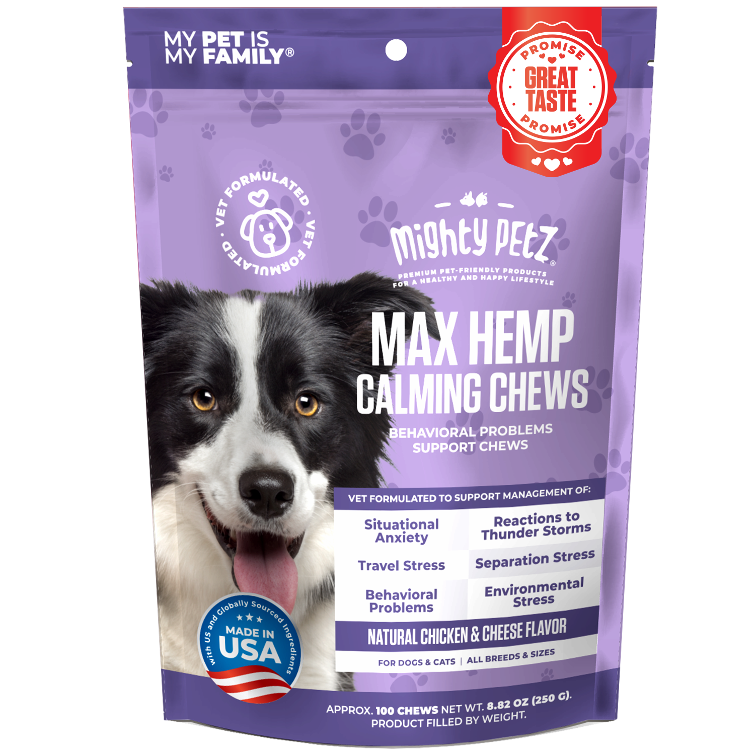 Max hemp calming treats hot sale