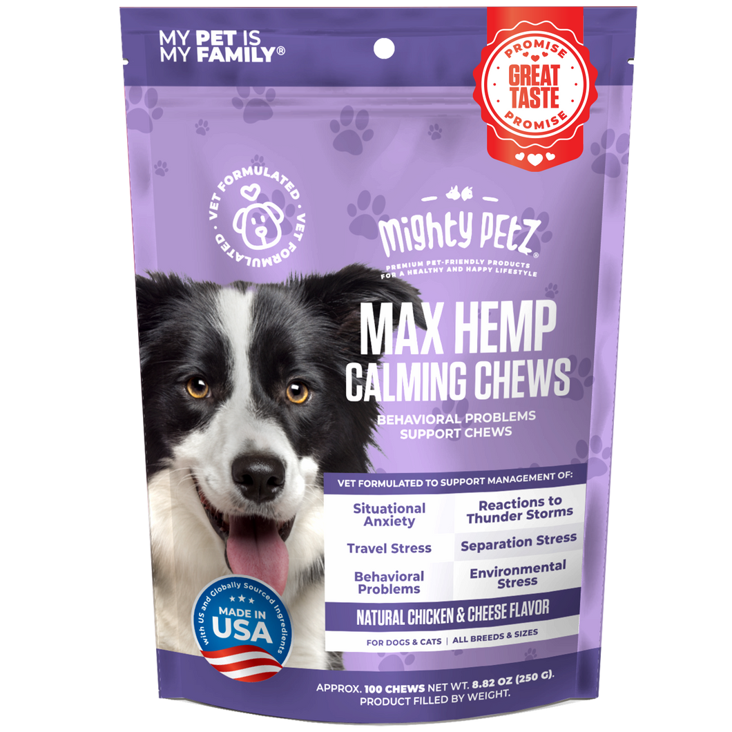 MAX Calming Chews for Dogs & Cats with Hemp Seed Oil