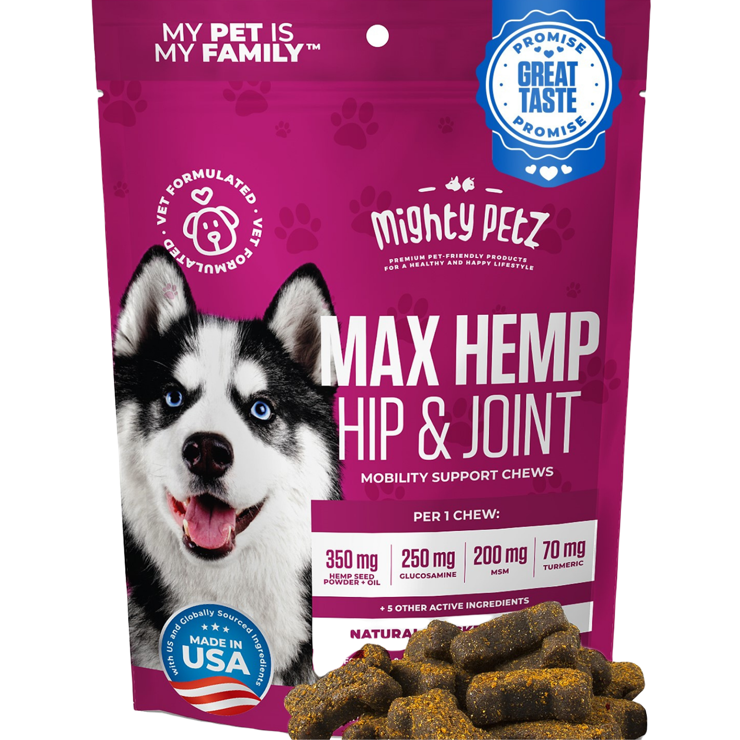 Glucosamine Hemp Chondroitin MSM for Cats – Mighty Petz