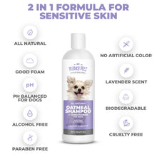 Load image into Gallery viewer, 2-in-1 Oatmeal Dog Shampoo and Conditioner - Made with Natural Ingredients
