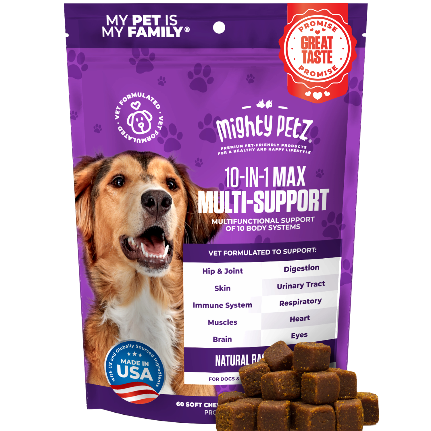 Mighty petz max cranberry for dogs store