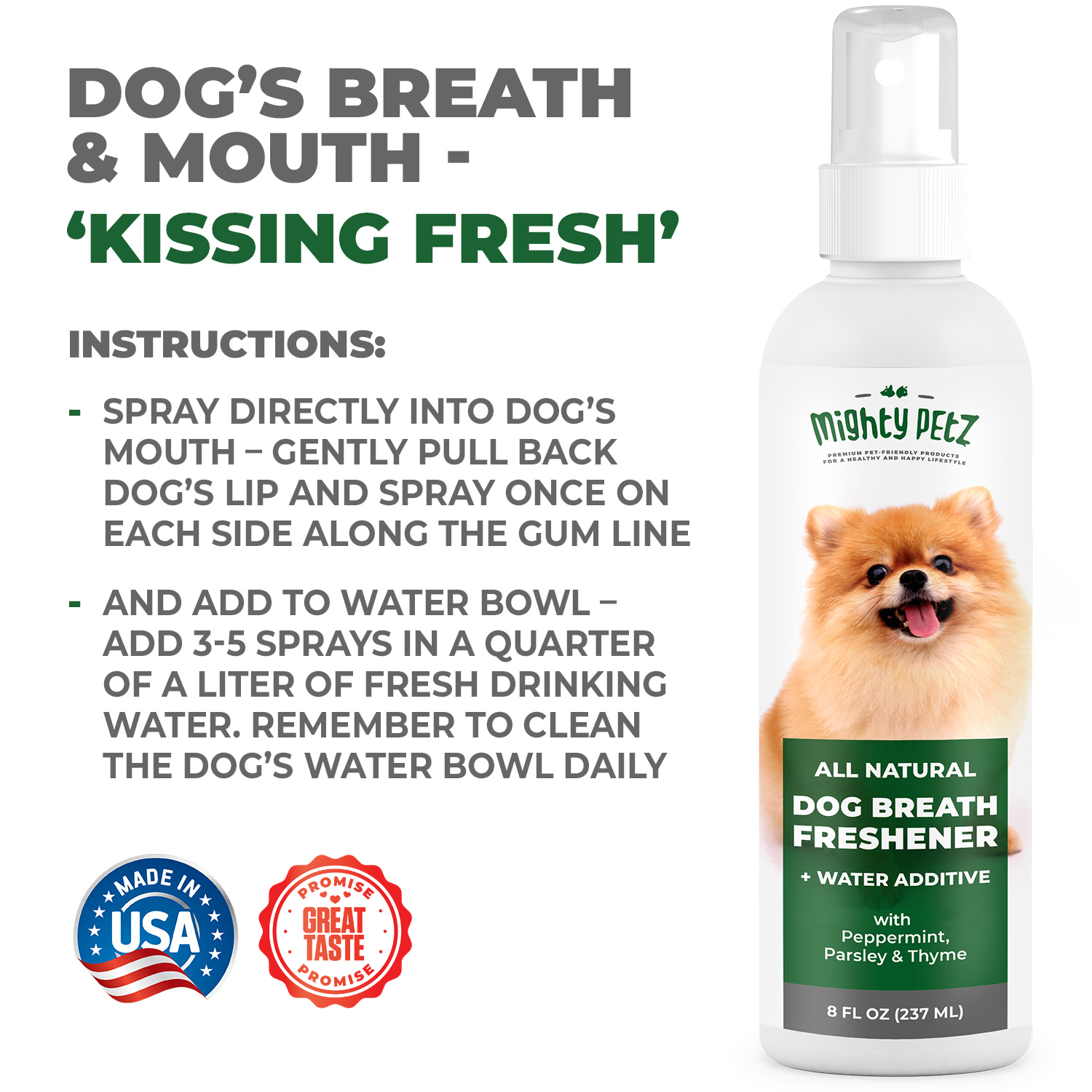 Dog water shops breath freshener